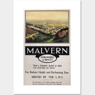 Malvern, Worcestershire - Vintage Railway Travel Poster - 1923-1947 Posters and Art